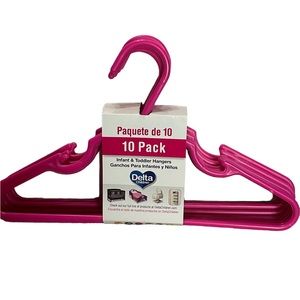 Delta children 10 pack infant & toddler hangers pink